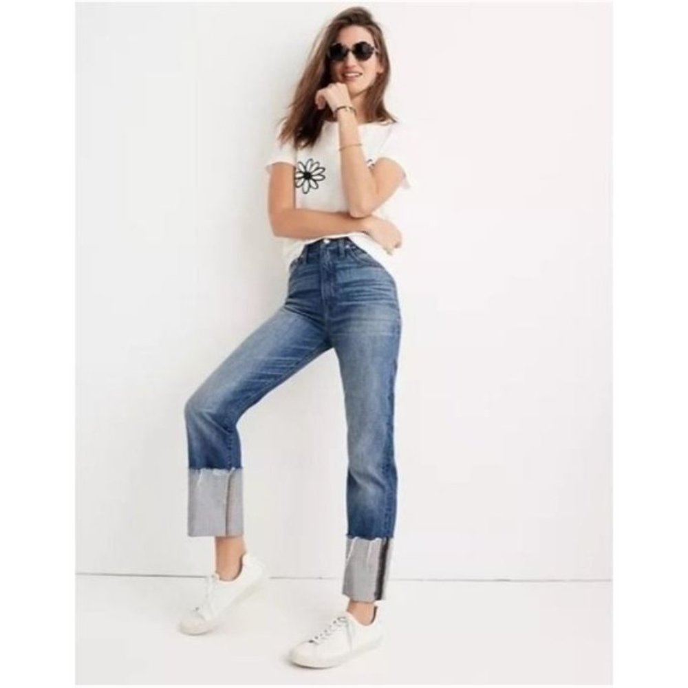 Madewell Rigid Straight High Rise Cropped Jeans